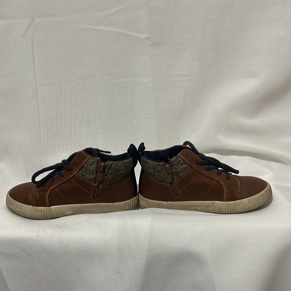 Zara Baby Brown Leather Zip Up Shoes - Picture 3 of 4